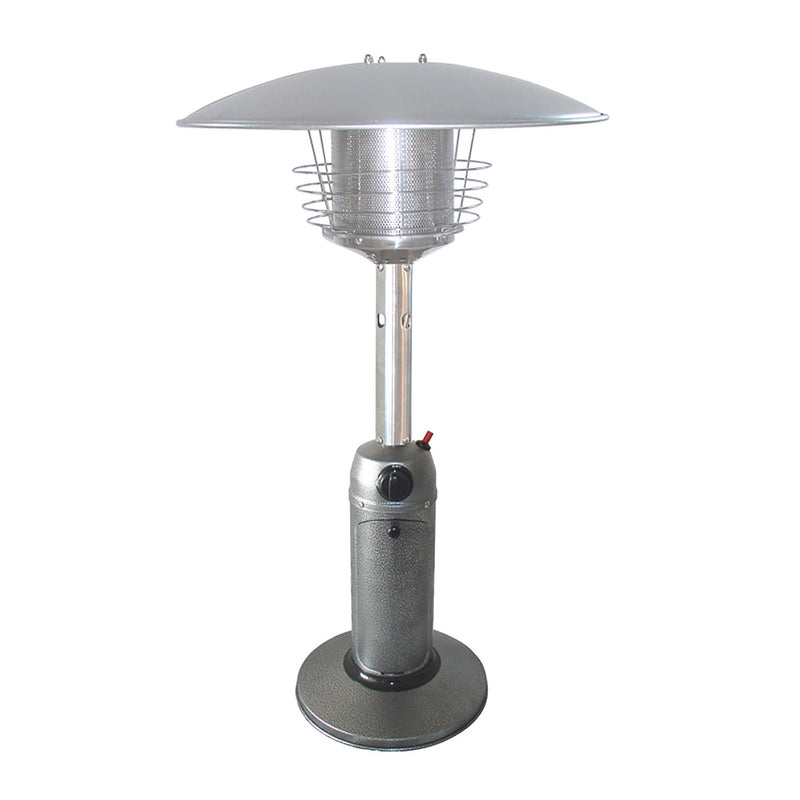 Portable Hammered Silver Table Top Heater