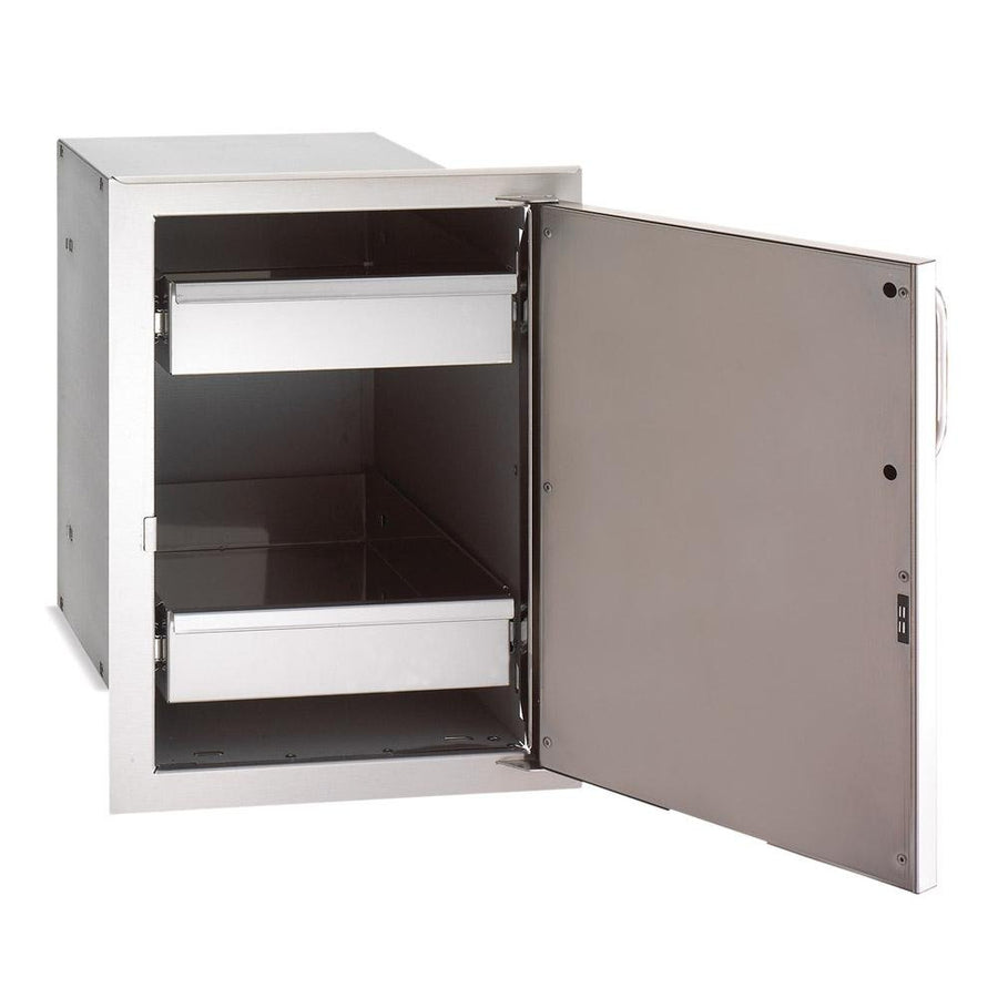 Fire Magic Premium Single Access Door with Dual Drawers