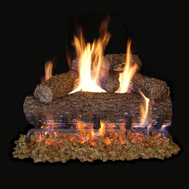 Fyreside Vented Canyon Oak Gas Log Set by Real Fyre