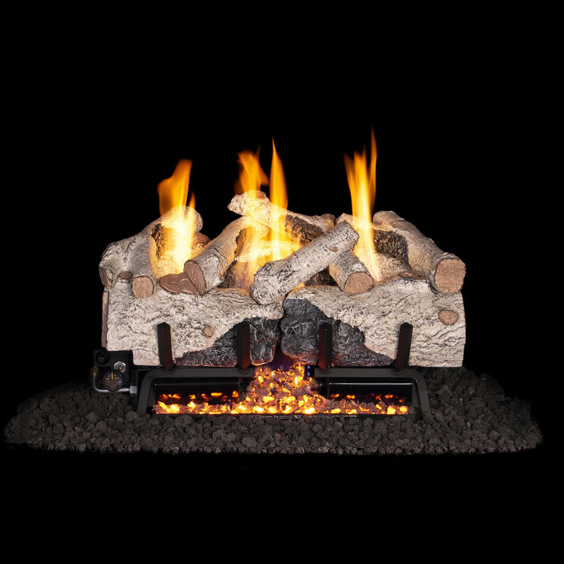 Vent-Free Gas Logs Charred Alpine Birch by Real Fyre