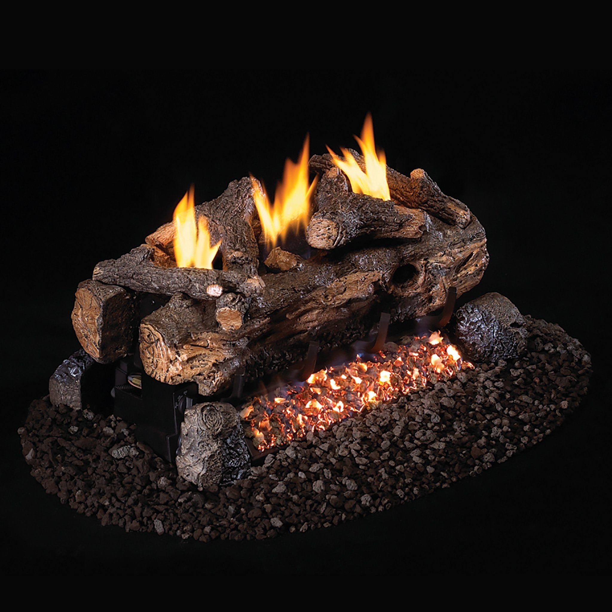 Real Fyre Vent-Free See-Thru Evening Fyre Split Gas Logs – Starfire Direct