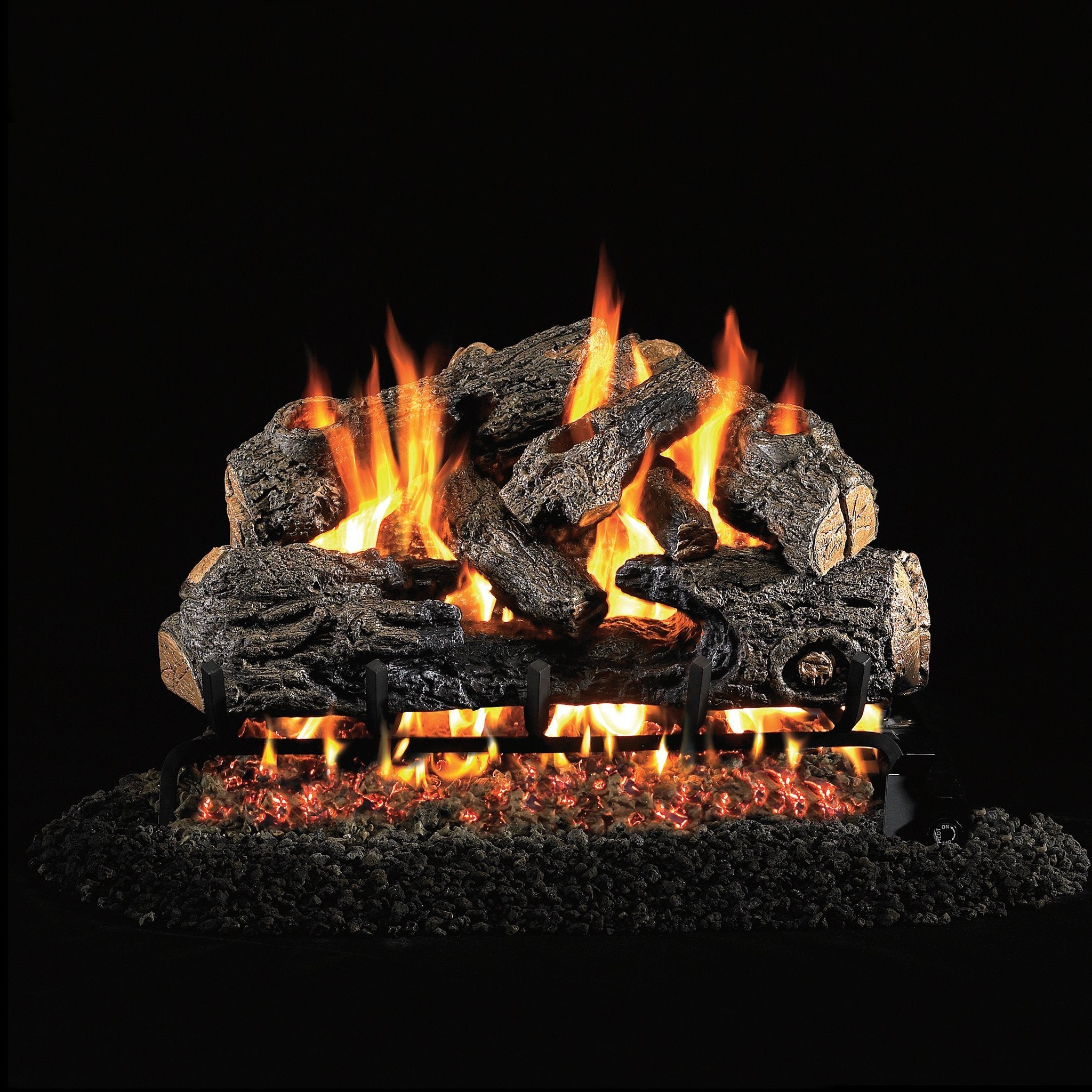 Real Fyre Charred Northern Oak Log Set - Thumbnail 4