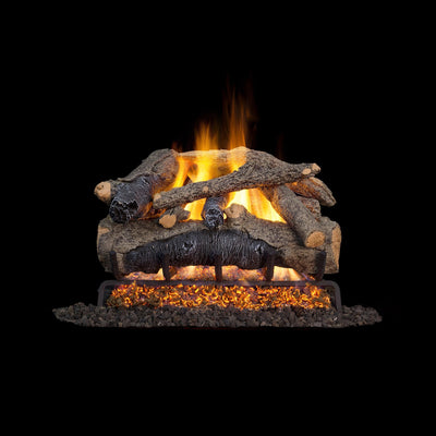 Vented Gas Logs Colonial Oak by Real Fyre