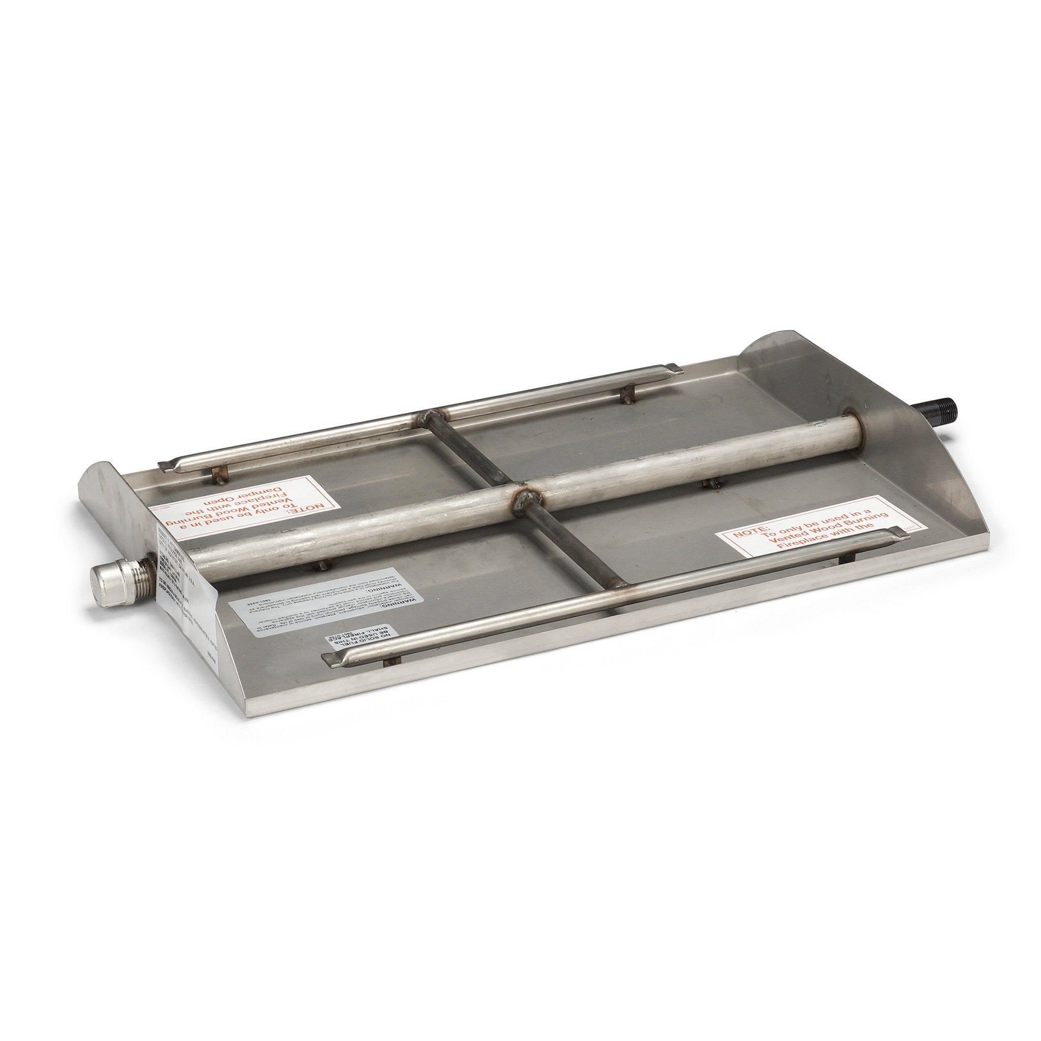 42" Vented G45 SeeThru Stainless Steel Glass Fireplace Burner Standin Starfire Direct