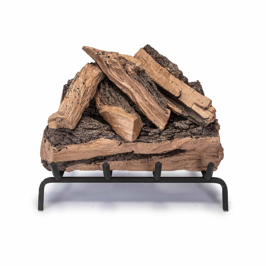Vented Designer Plus Gas Logs Split Oak by Real Fyre