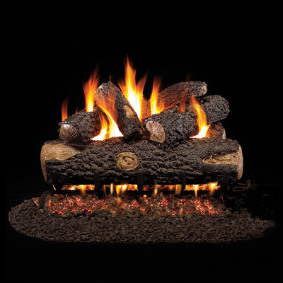 Vented Woodland Oak Gas Logs by Real Fyre