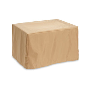 Rectangular Tan Protective Fire Pit Cover