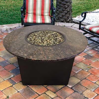 Santiago Fire Table with Brown Granite Top and Cooking Package