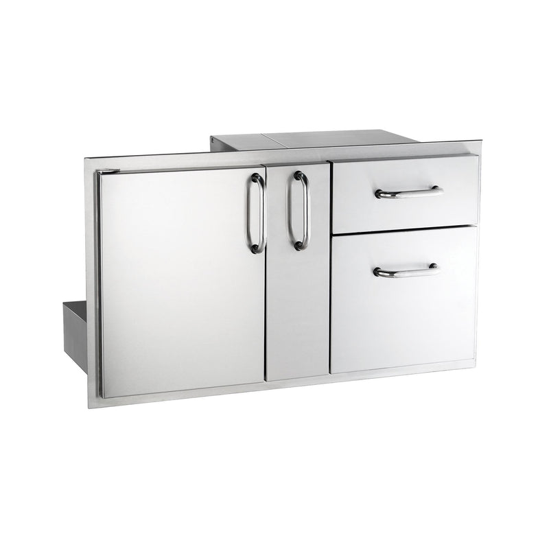 Fire Magic Select Access Door with Platter Storage and Double Drawers