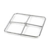 Square Stainless Steel Fire Ring by HPC Fire