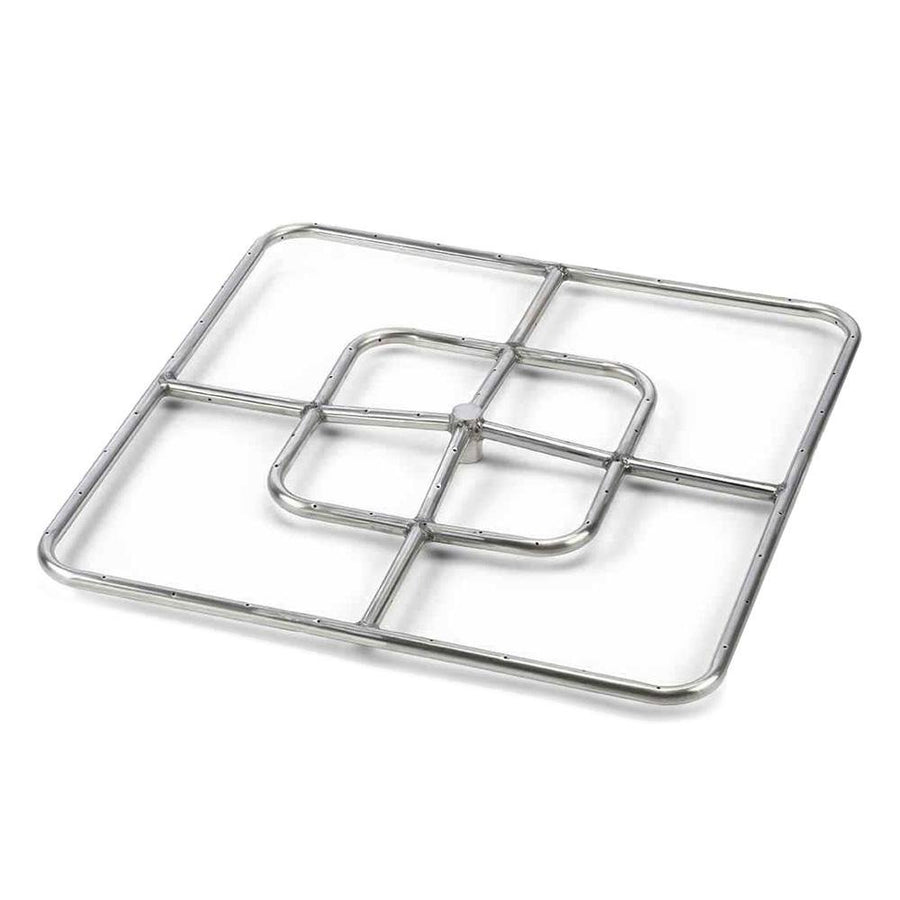 Square Stainless Steel Fire Ring by HPC Fire