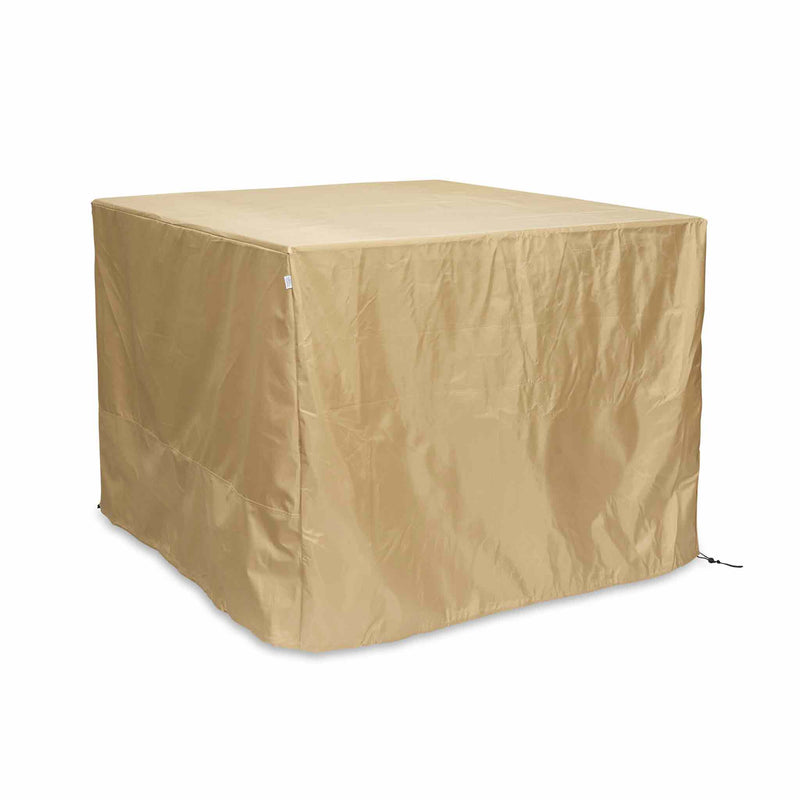 Square Tan Protective Fire Pit Cover