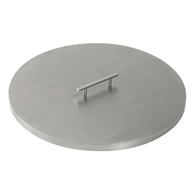 Stainless Steel Cover for 19" Round Drop-In Fire Pit Pan - Starfire Direct