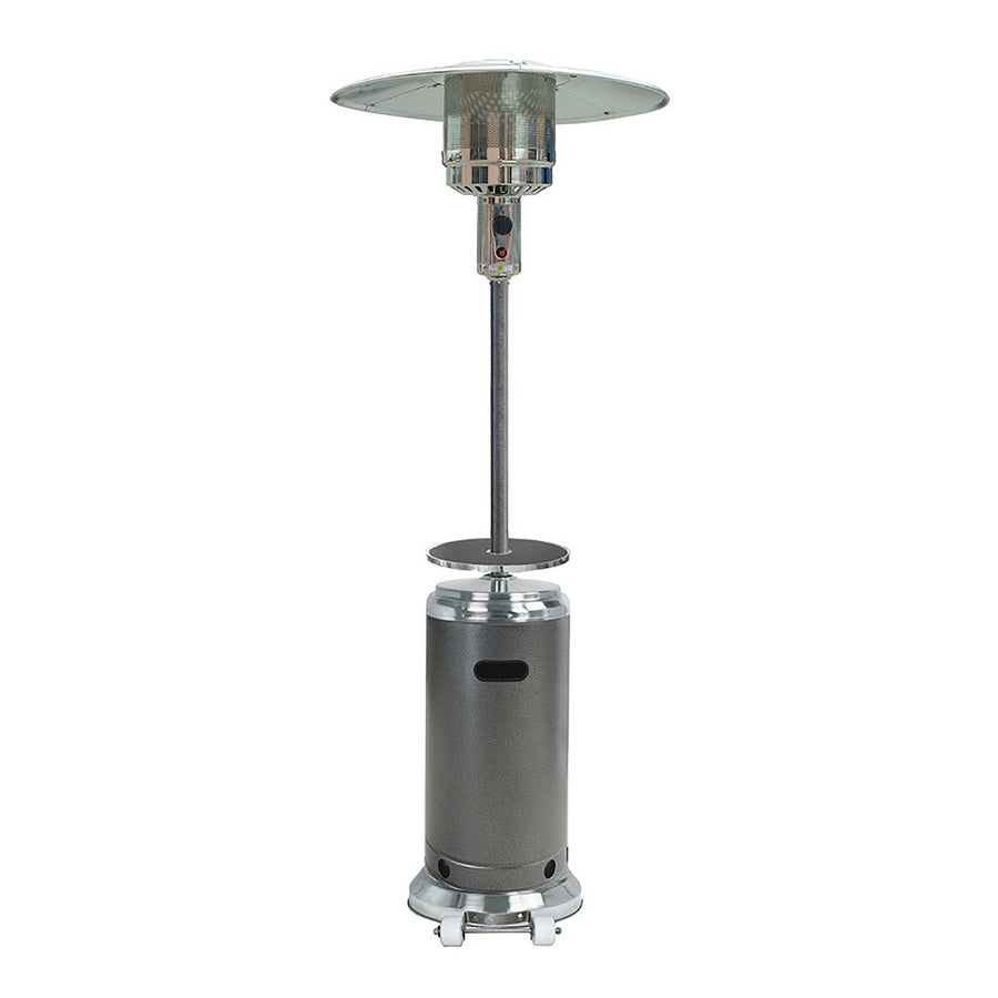 Stainless Steel & Hammered Silver Patio Heater with Table