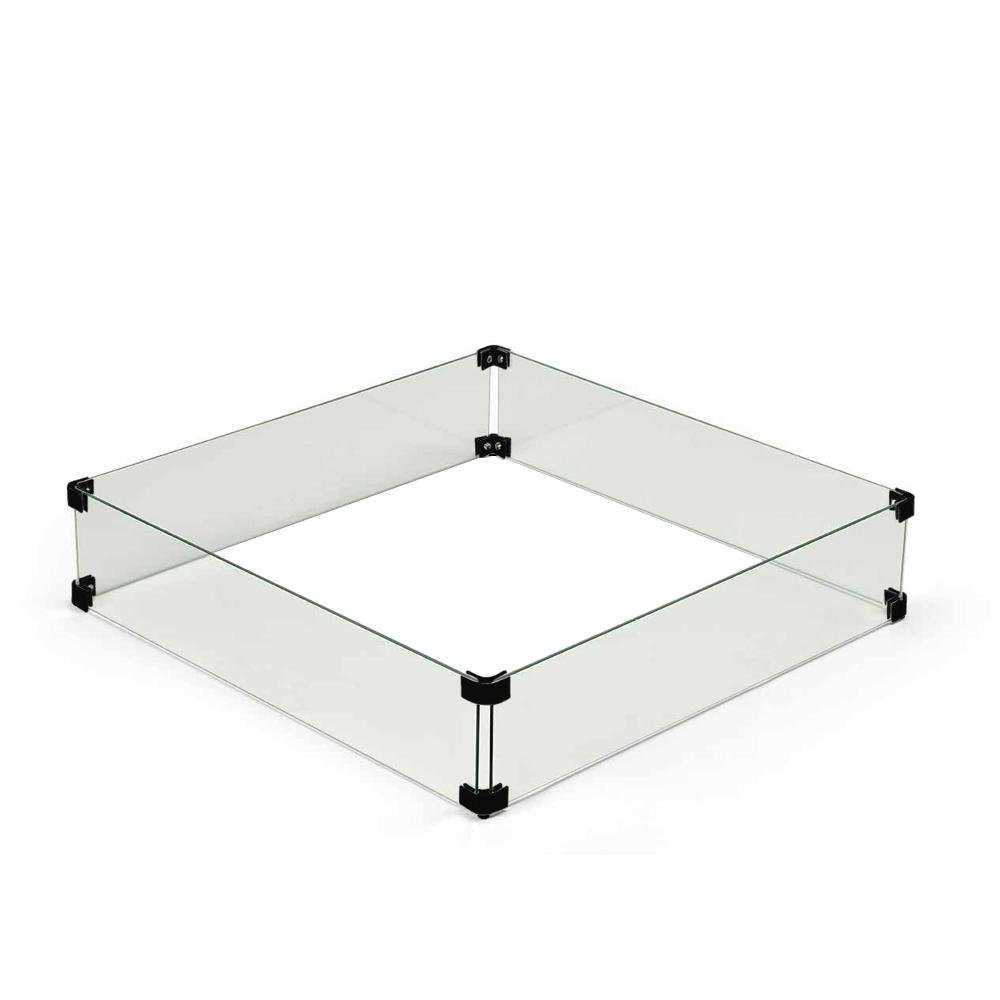Starfire Designs 25" Square Fire Pit Glass Wind Guard Starfire Direct