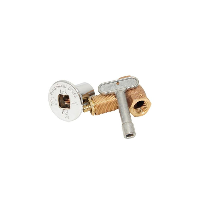Straight Gas Line Valve with Key - Starfire Direct