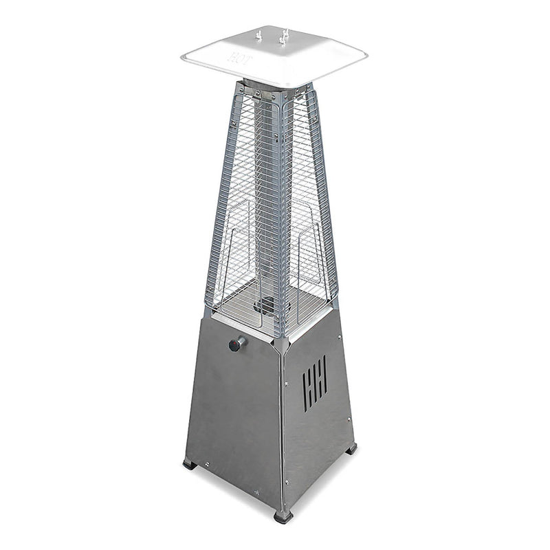 Tornado Flame Table Top Heater in Stainless Steel