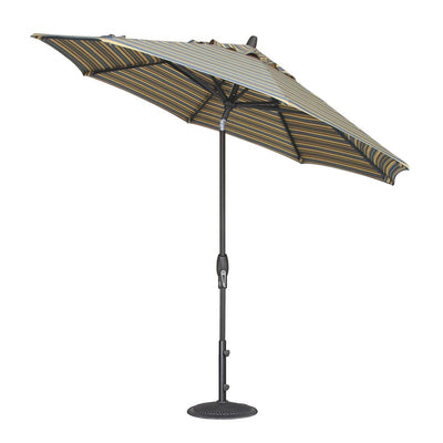 Push Button Tilt Umbrella with O'bravia2 Fabric 9' by Treasure Garden