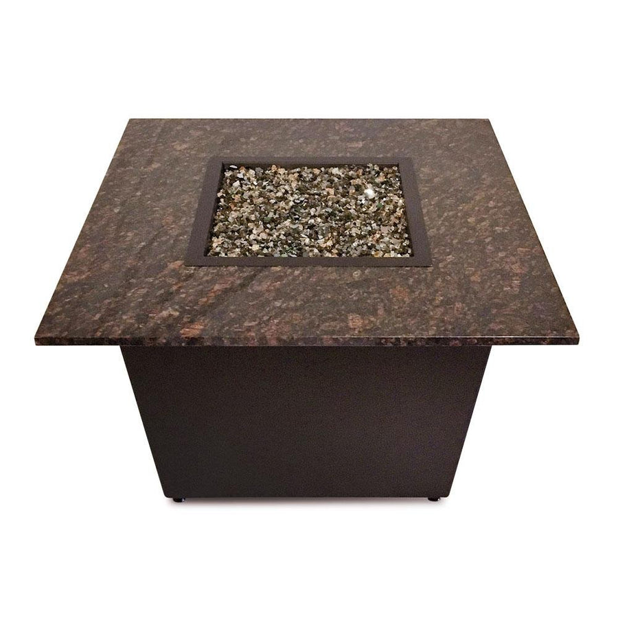 Venetian Fire Table with Brown Granite Top