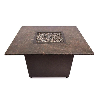 Venice Fire Table with Brown Granite Top - Starfire Direct