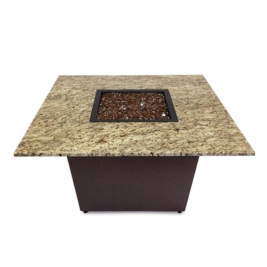 Venice Fire Table with Santa Cecilia Granite Top and Cooking Package